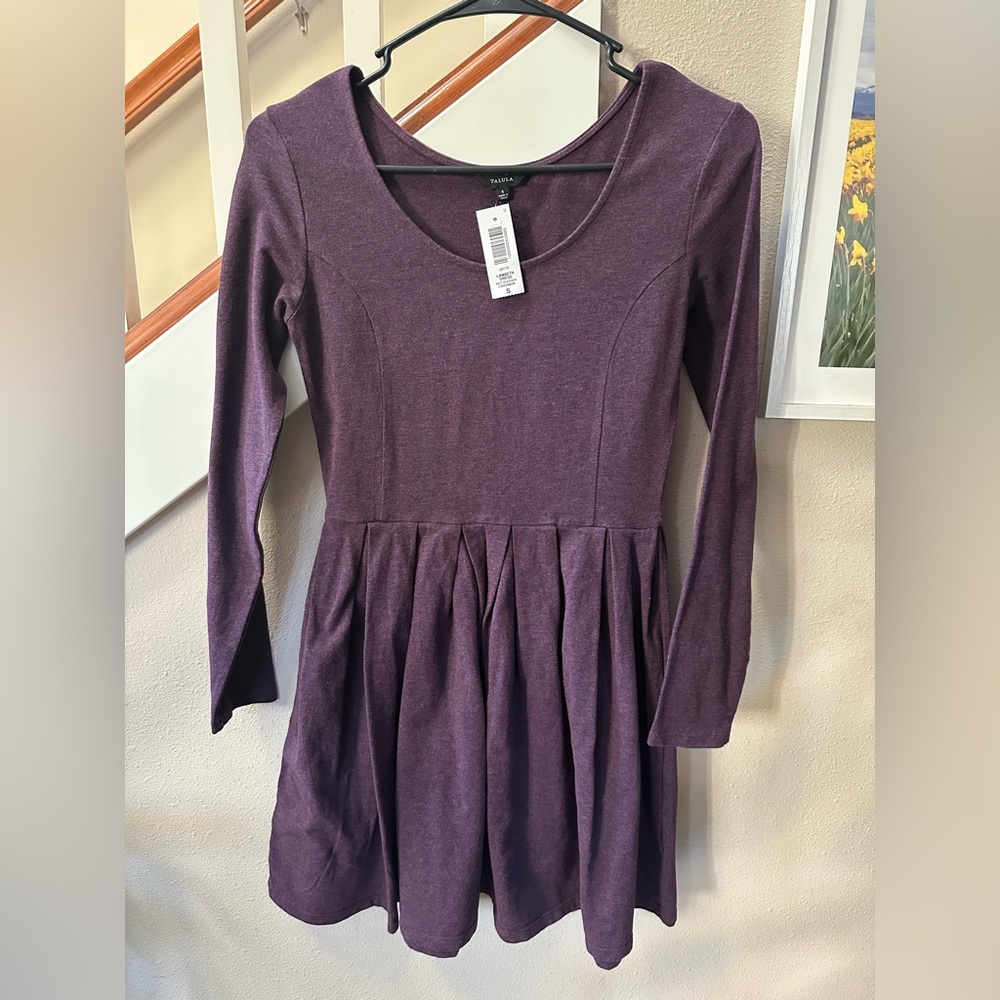 NWT Talula by Aritzia Lambeth Dress in Deep Purple Size S